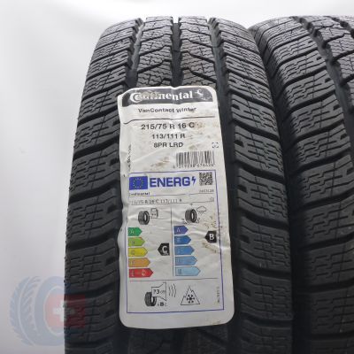 2. Opony 215/75 R16C 2x CONTINENTAL 113/111R VanContact Winter Zimowe 2024