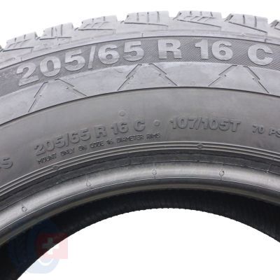 9. Opony 205/65 R16C 4x CONTINENTAL 107/105T Vanco Winter 2 zimowe 7,8-9mm 2018/23