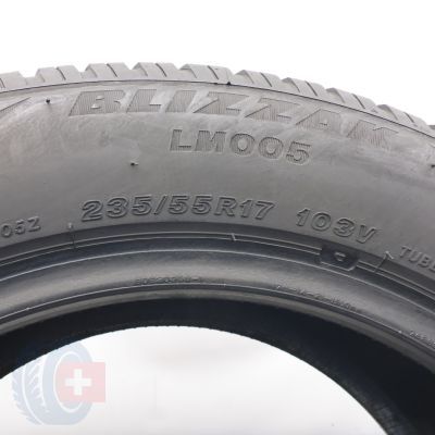 6. Opony 235/55 R17 2x BRIDGESTONE 103V XL Blizzak Lm005 Zimowe 2022 7-7,2mm