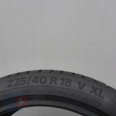 4. Opony  225/40 R18 2x CONTINENTAL 92V Zimowe TS870P 2022 7,5mm