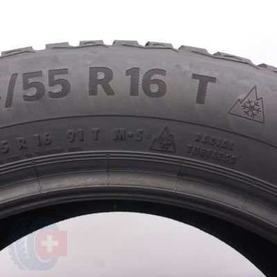 2. Opony 205/55 R16 2x CONTINENTAL 91T WinterContact TS870 Zimowe 2021 6,2-6,8mm