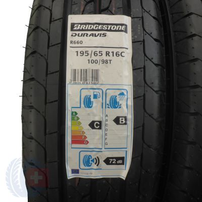 2. 4 x BRIDGESTONE 195/65 R16 C 100/98T Duravis R660 Lato 2018 