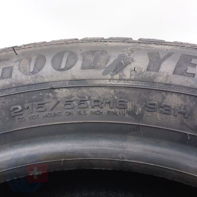 5. Opony 215/55 R16 2x GOODYEAR 93H UltraGrip Performance + Zimowe 2022 Nieużywane 