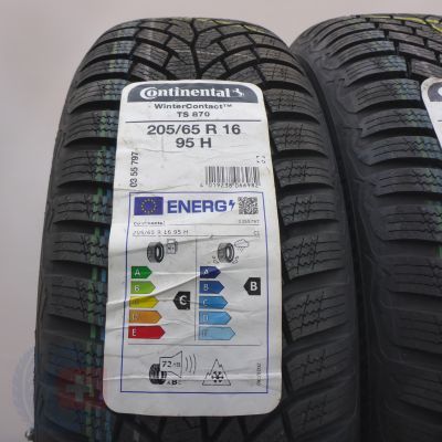 3. Opony 205/65 R16 4x CONTINENTAL 95H WinterContact TS870 Zimowe 2022 Nieużywane