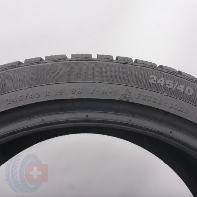 6. Opony 245/40 R19 2x CONTINENTAL 98V XL ContiWinterContact TS830P Zimowe 2018 7-7,2mm