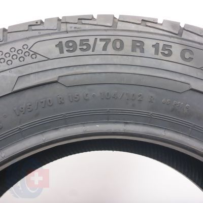 6. Opony 195/70 R15C 4x CONTINENTAL 104/102R ContiVanContact 100 Letnie 2021, 2022