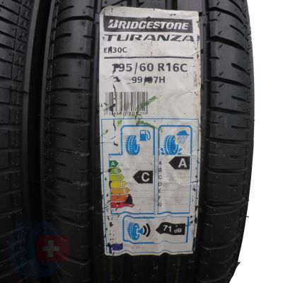 3. 4 x BRIDGESTONE 195/60 R16 C 99/97H Turanza ER30C Lato 2016 