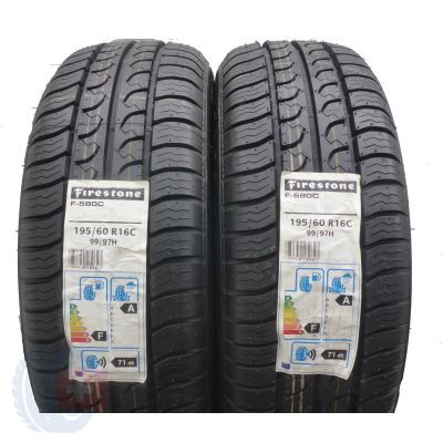2 x FIRESTONE 195/60 R16 C 99/97H F-580 C Lato 2016
