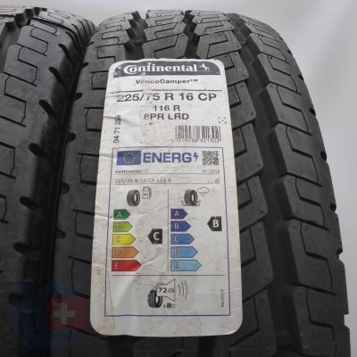 2. Opony 225/75 R16CP 2x CONTINENTAL 116R Vanco Camper Letnie 2021