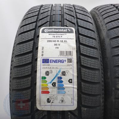 2. Opony 235/40 R18 2x CONTINENTAL 95V XL WinterContact TS 870 P Zimowe 2024 