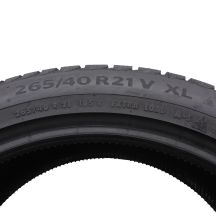 6. Opony 265/40 R21 4x CONTINENTAL 105V XL WinterContact TS860S zimowe 8mm 2019/23 Jak Nowe