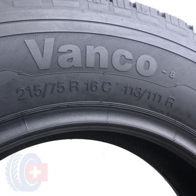 6. 4 x CONTINENTAL 215/75 R16 Vanco-8 113/111R Lato 5.6-6.4mm