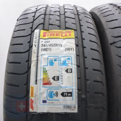2. Opony 245/45 ZR19 2x PIRELLI 98Y P Zero MGT Letnie 2021