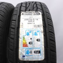 2. Opony 225/70 R16 4x CONTINENTAL 103H ContiCrossContact LX2  M+S Letnie 2020 Jak Nowe