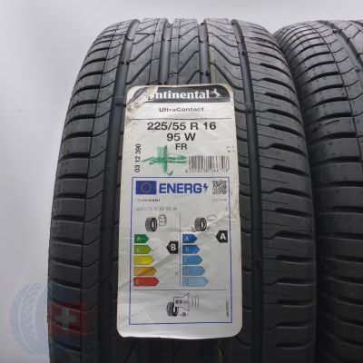2. Opony 225/55 R16 2x CONTINENTAL 95W UltraContact Letnie 2023