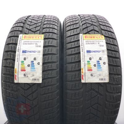 5. Opony 235/55 R17 4x PIRELLI 103V XL Winter Sottozero 3 Zimowe 2021 Nieużywane 