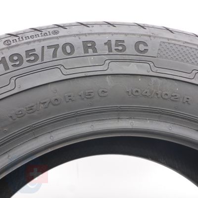 6. Opona 195/70 R15C 1x CONTINENTAL 104/102R VanEco Letnia 2012 6mm