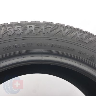 8. Opony 215/55 R17 4x GISAVED 98V XL Euro Frost 6 Zimowe 2023 7,8-7,2mm 