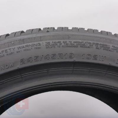 5. Opony 245/45 R19 2x BRIDGESTONE 102W XL Blizzak 6 Zimowe 2024 6,5mm