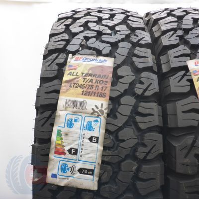 2. Opony 245/75 R17 2x BFGOODRICH 121/118S LT All Terrain T/A K02 Baja Wielosezonowe 2020