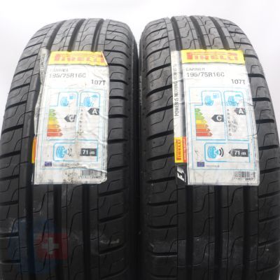 Opony 195/75 R16C 2x PIRELLI 107/105T Carrier Letnie 2018 Jak Nowe