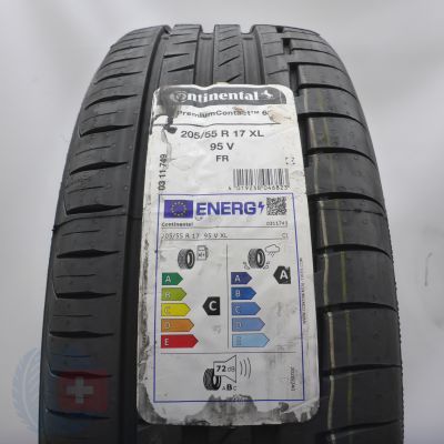 Opona 205/55 R17 1x CONTINENTAL 95V PremiumContact6 Letnia 2025 Nieużywana 