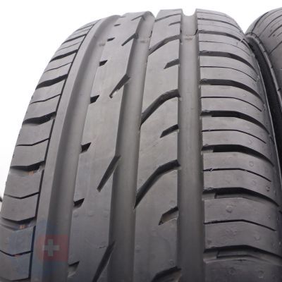 2. Opony 195/60 R15 2x CONTINENTAL 88H ContiPremiumContact 2 Letnie 2021 8mm 