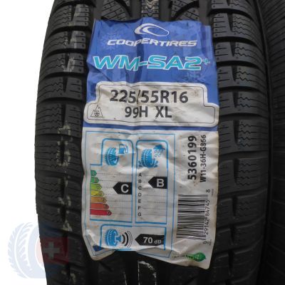 2. 2 x COOPER 225/55 R16 99H XL WM-SA2+ Zima 2018 Jak Nowe