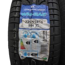 2. 2 x COOPER 225/55 R16 99H XL WM-SA2+ Zima 2018 Jak Nowe