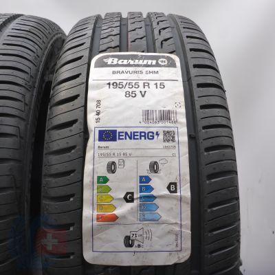 2. Opony 195/55 R15 2x BARUM 85V Bravuris 5HM Letnie 2022