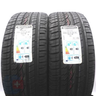 3. Opony 245/45 R20 4x CONTINENTAL 103W XL CrossContact M+S Letnie 2020 Jak Nowe