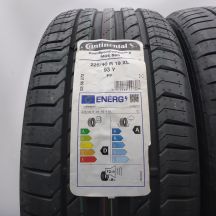 2. Opony 225/40 R19 2x CONTINENTAL 93Y XL ContiSportContact 6 MOE RFT Letnie 2022/23 