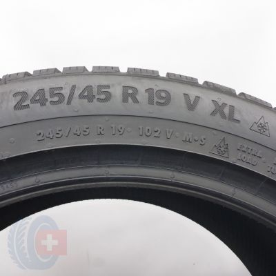 6. Opony 245/45 R19 2x CONTINENTAL 102V XL WinterContact TS 870 P Zimowe 2023/25 8,5-7,5mm