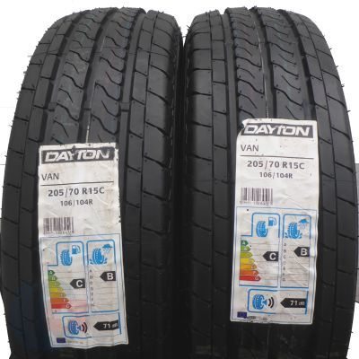 6. 4 x DAYTON 205/70 R15C 106/104R Van Lato 2018 Jak Nowe Nieużywane 
