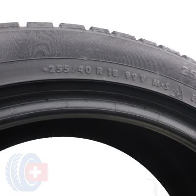 9. 4 x CONTINENTAL 255/40 R18 99V XL ContiWinterContact TS 830 P Zima 6.8mm