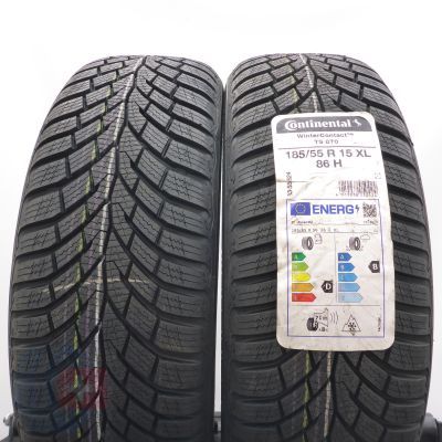 3. Opony 185/55 R15 4x CONTINENTAL 86H XL WinterContast Ts 870 Zimowe 2023