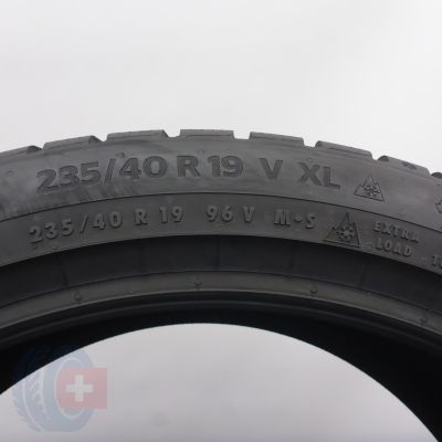7. Opony 235/40 R19 4x CONTINENTAL 96V XL WinterContact TS 870 P Zimowe 2022/24 7-8mm