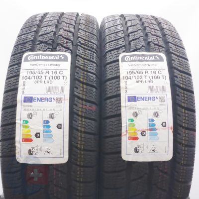 4. Opony 195/65 R16C 4x CONTINENTAL 104/102T VanContact Winter Zimowe 2022