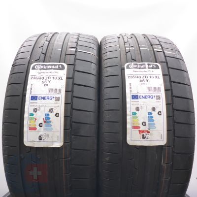 3. Opony 235/40 ZR18 4x CONTINENTAL 95Y XL SportContact 6 Letnie 2021/22  